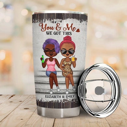 You‘re The Only One I Want To Annoy For The Rest Of My Life Couples Wood Pattern - Anniversary, Birthday Gift For Spouse, Husband, Wife, Boyfriend, Girlfriend - Personalized Custom Tumbler