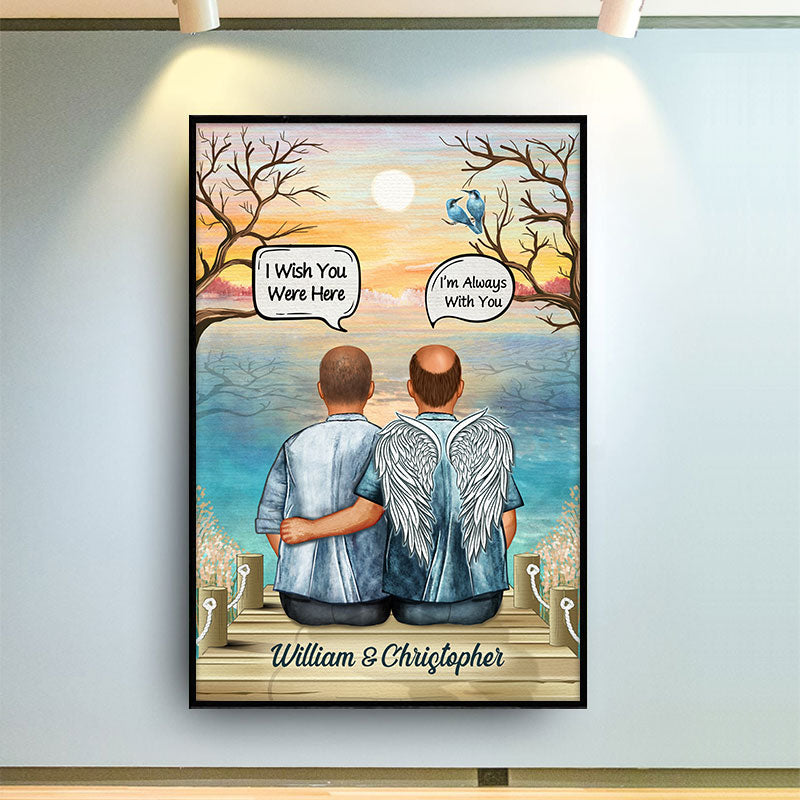Always In My Heart Middle Aged Couple - Memorial Gift - Personalized Custom Poster