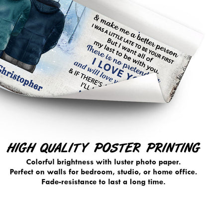 The Day I Met Winter Couple - Personalized Custom Poster