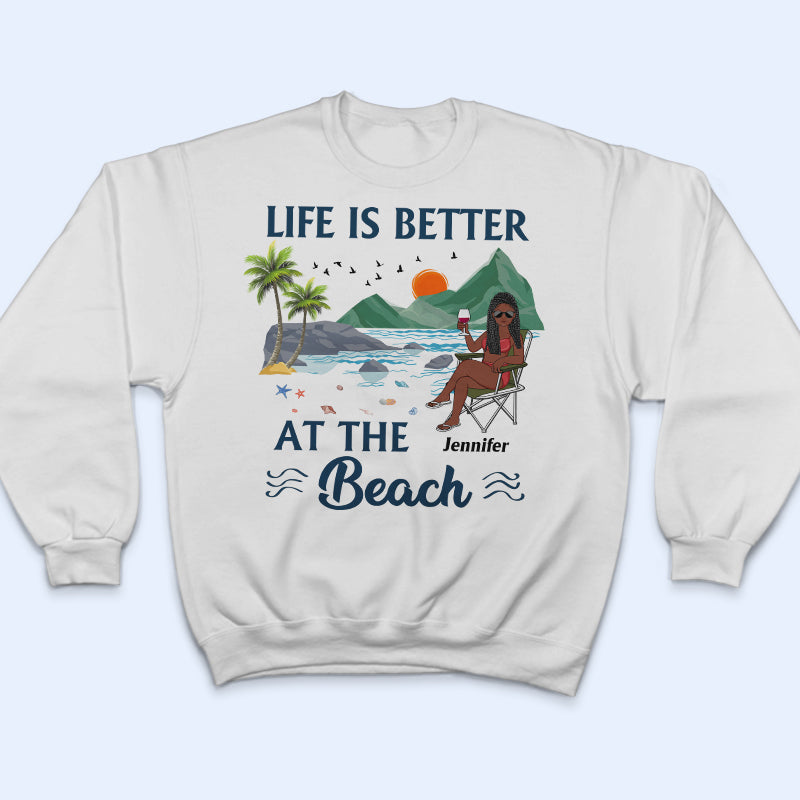 Camping Beach Resting Beach Face - Beach Life - Personalized Custom T Shirt