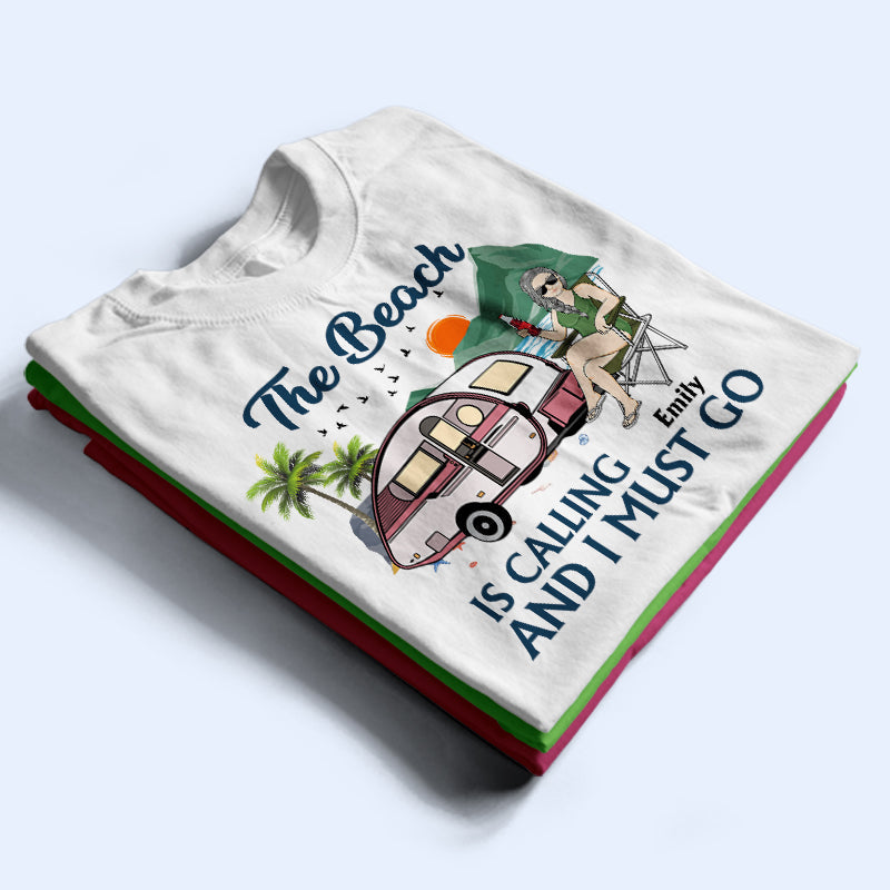 Camping Beach Resting Beach Face - Beach Life - Personalized Custom T Shirt