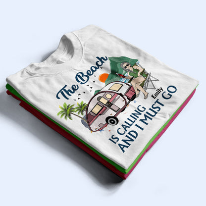 Camping Beach Resting Beach Face - Beach Life - Personalized Custom T Shirt