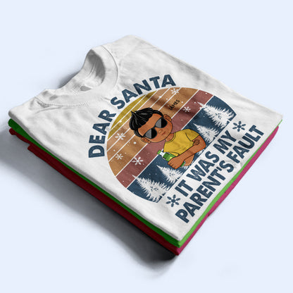 Dear Santa Define Good Couple Family Brother Sister Sibling Kid - Christmas Gift - Personalized Custom T Shirt