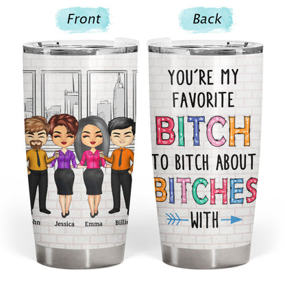 Work Made Us Colleagues Office Worker Best Friends - Bestie BFF Gift - Personalized Custom Tumbler