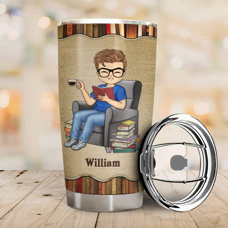 Never Underestimate An Old Lady Who Loves Reading - Personalized Custom Tumbler