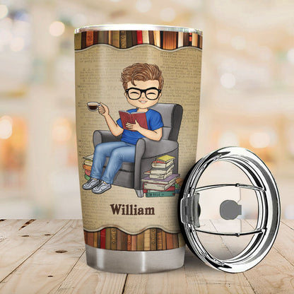 Never Underestimate An Old Lady Who Loves Reading - Personalized Custom Tumbler