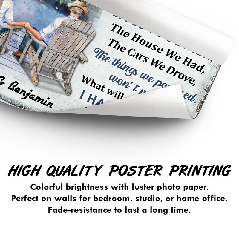 When We Get To The End Of Our Lives Together Husband Wife Family - Gift For Old Couples - Personalized Custom Poster