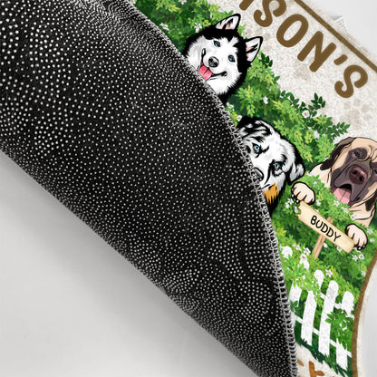 Dogs Welcome People By Appointment Greeting - Gift For Dog Lovers - Personalized Custom Doormat