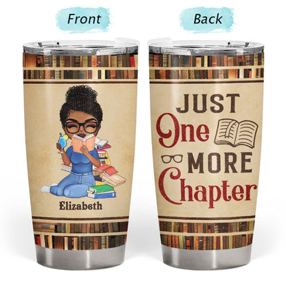 Just A Girl Who Loves Books Chibi Reading - Reading Gift - Personalized Custom Tumbler