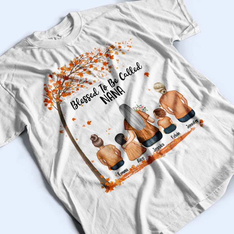 Blessed To Be Called Grandma - Gift For Grandmother - Personalized Custom T Shirt