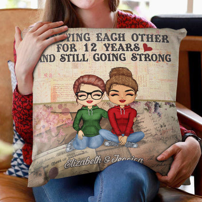 Annoying Each Other For Years Husband Wife - Couple Gift - Personalized Custom Pillow