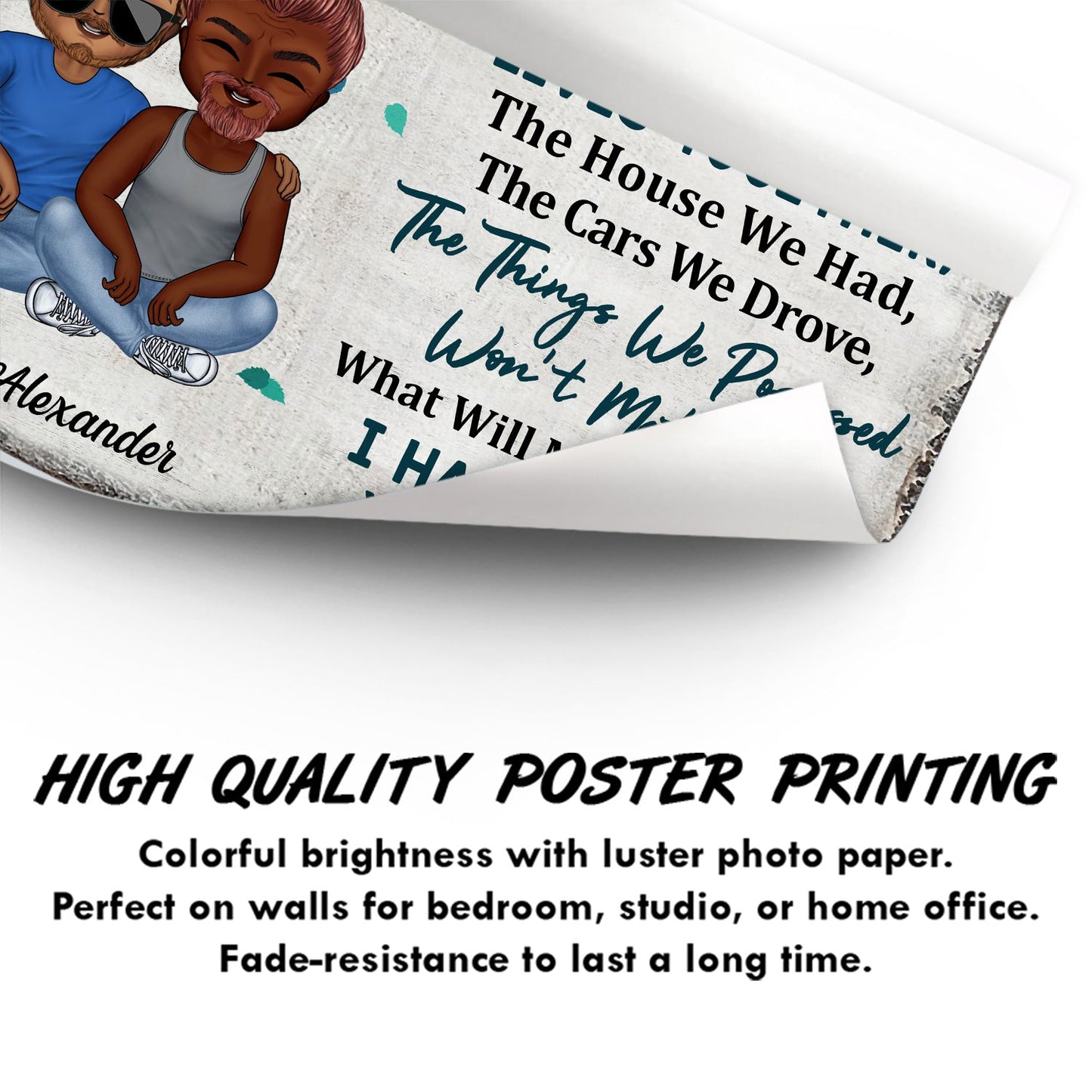 When We Get To The End Of Our Lives Together Old Couple - Family Gift - Personalized Custom Poster