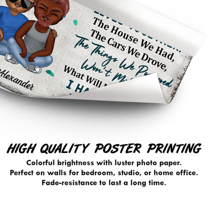When We Get To The End Of Our Lives Together Old Couple - Family Gift - Personalized Custom Poster
