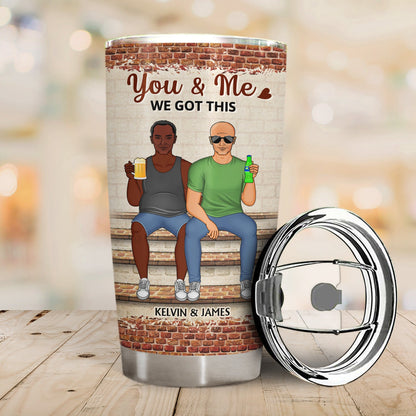 The Day I Met You Couples Family - Anniversary, Birthday Gift For Spouse, Husband, Wife, Boyfriend, Girlfriend - Personalized Custom Tumbler