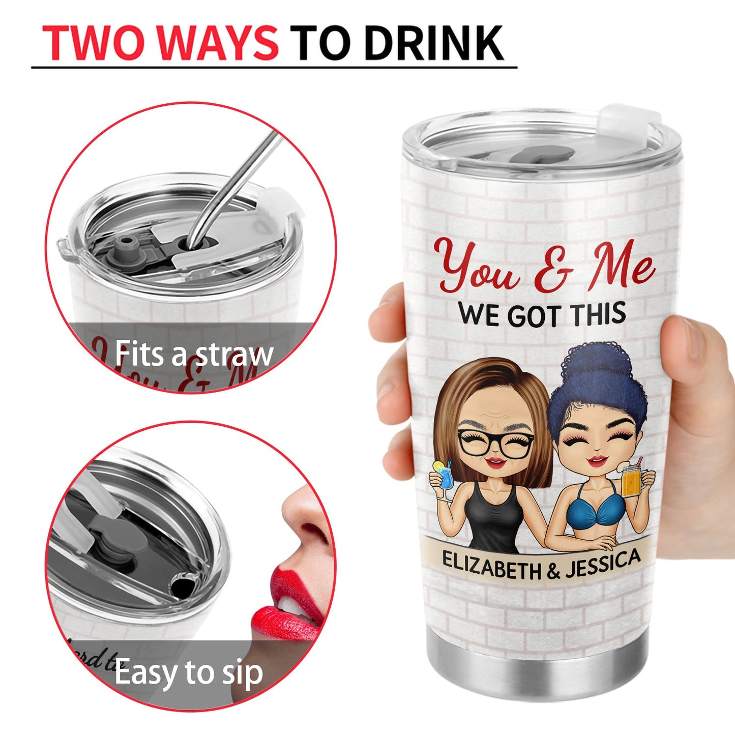 Sometimes It's Hard To Find Words Chibi - Anniversary, Vacation, Funny Gift For Couples, Family - Personalized Tumbler