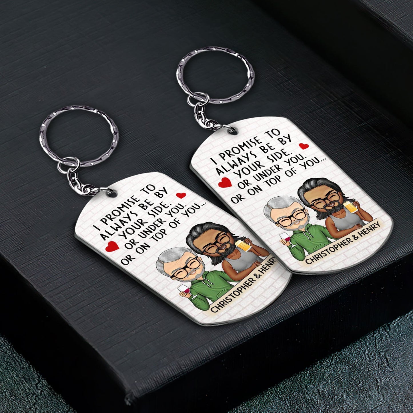 In Case You Need A Little Reminder Chibi - Anniversary, Vacation, Funny Gift For Couples, Family - Personalized Aluminum Keychain