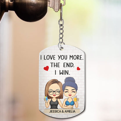 In Case You Need A Little Reminder Chibi - Anniversary, Vacation, Funny Gift For Couples, Family - Personalized Aluminum Keychain
