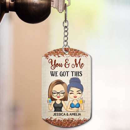 Keys To Our Sweet Home Chibi - Anniversary, Vacation, Funny Gift For Couples, Family - Personalized Aluminum Keychain