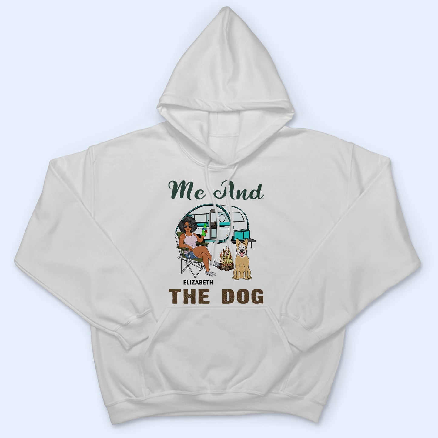 You & Me And The Dogs Funny Cartoon Dog - Vacation, Birthday, Anniversary Gift For Couples, Camping Lovers - Personalized T Shirt