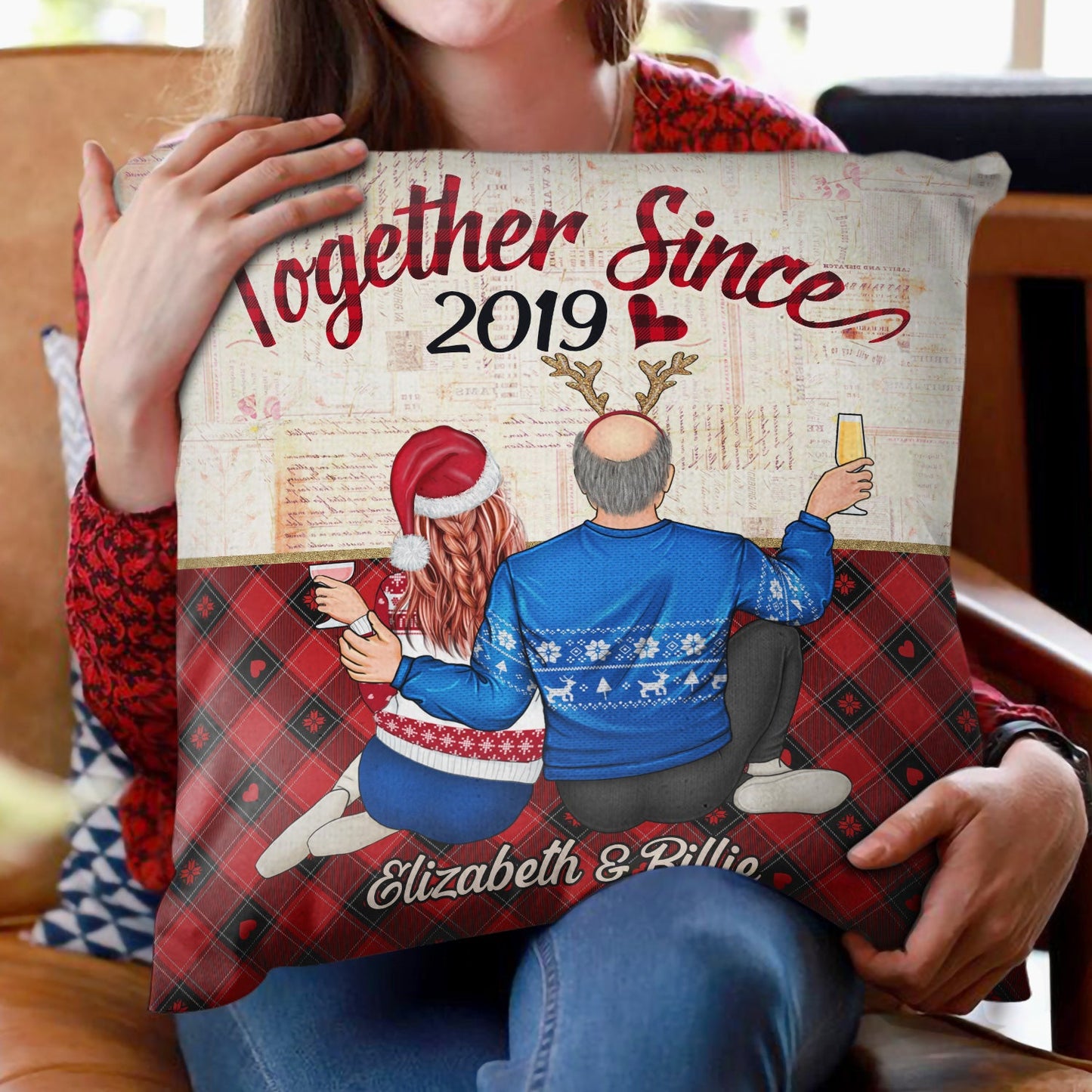 Together Since - Anniversary, Loving Gift For Couples, Husband, Wife - Personalized Pillow