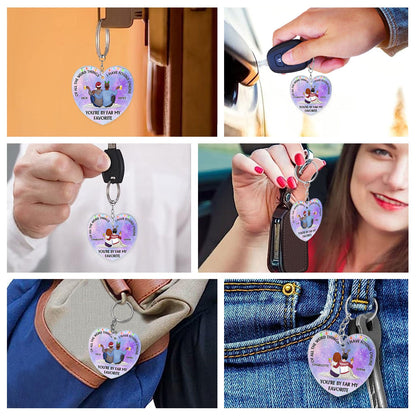 Of All The Weird Things - Anniversary, Loving Gift For Couples, Husband, Wife - Personalized Acrylic Keychain