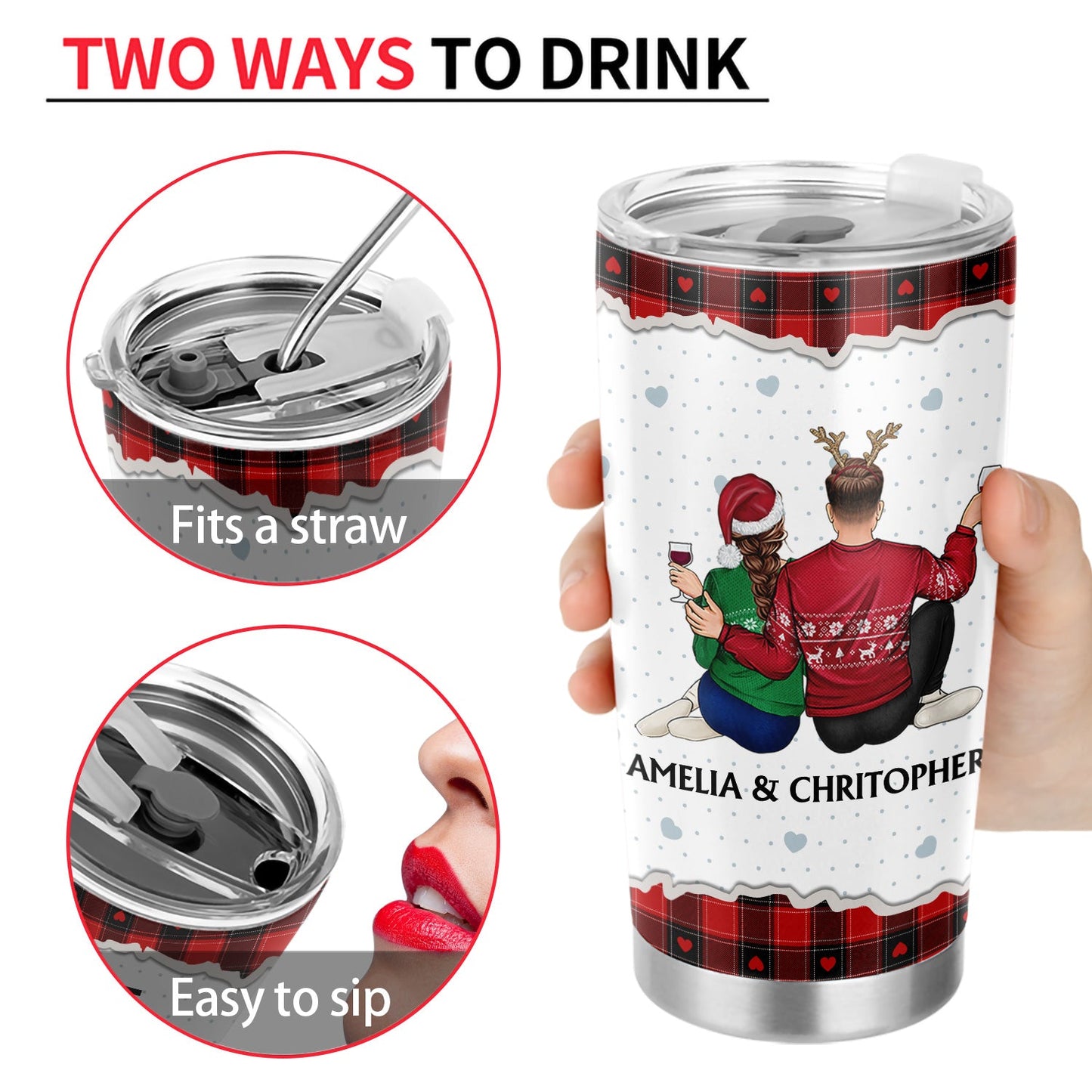 Of All The Weird Things - Anniversary, Loving Gift For Couples, Husband, Wife - Personalized Tumbler