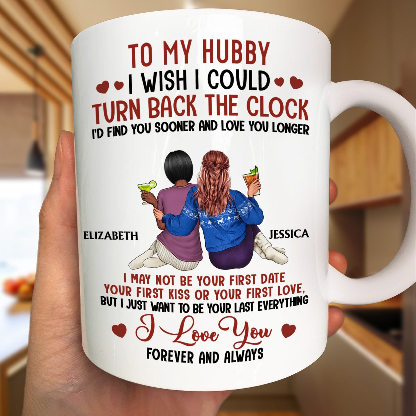 I Wish I Could Turn Back The Clock - Anniversary, Loving Gift For Couples, Husband, Wife - Personalized Mug