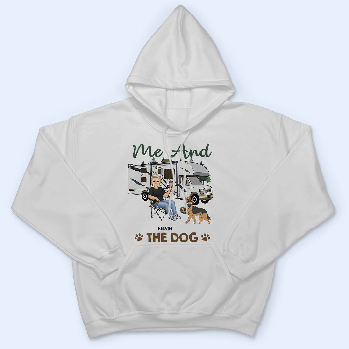 You & Me And The Dogs Walking Dog - Funny, Anniversary Gift For Camping Lovers, Couples - Personalized T Shirt