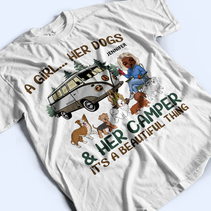 It's A Beautiful Thing Walking Dog - Camping Gift For Dog Lovers - Personalized T Shirt