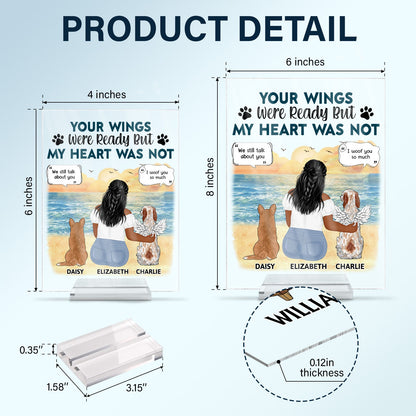 The Moment Your Heart Stopped - Memorial Gift For Pet Lovers, Dog Mom, Dog Dad, Cat Mom, Cat Dad - Personalized Vertical Rectangle Acrylic Plaque