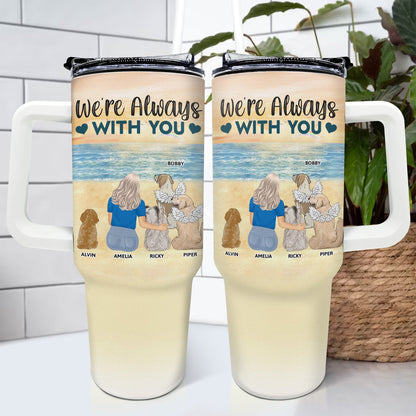 A Bond That Can't Be Broken - Gift For Dog Lovers, Dog Mom, Dog Dad - Personalized 40oz Tumbler With Straw
