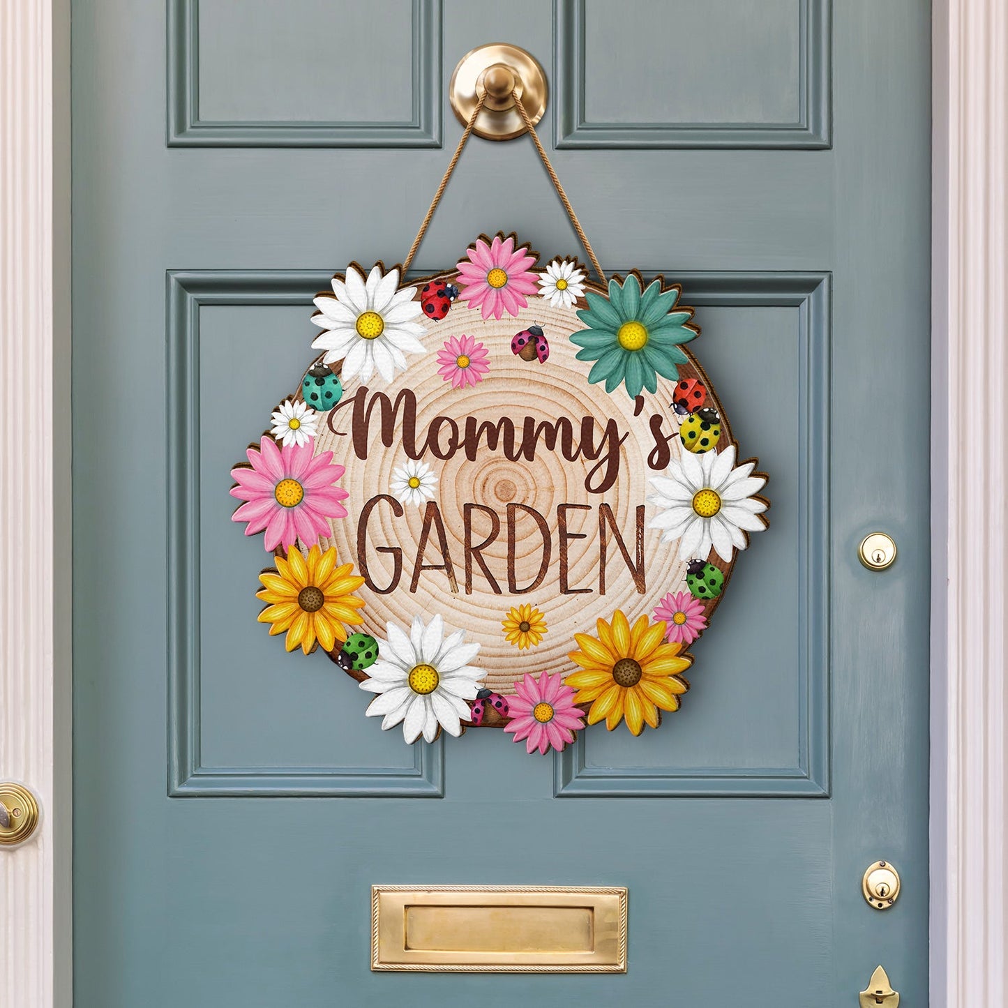 Nana's Garden - Gift For Mom, Mother, Grandma, Nana, Gardening Lovers - Personalized Custom Shaped Wood Sign