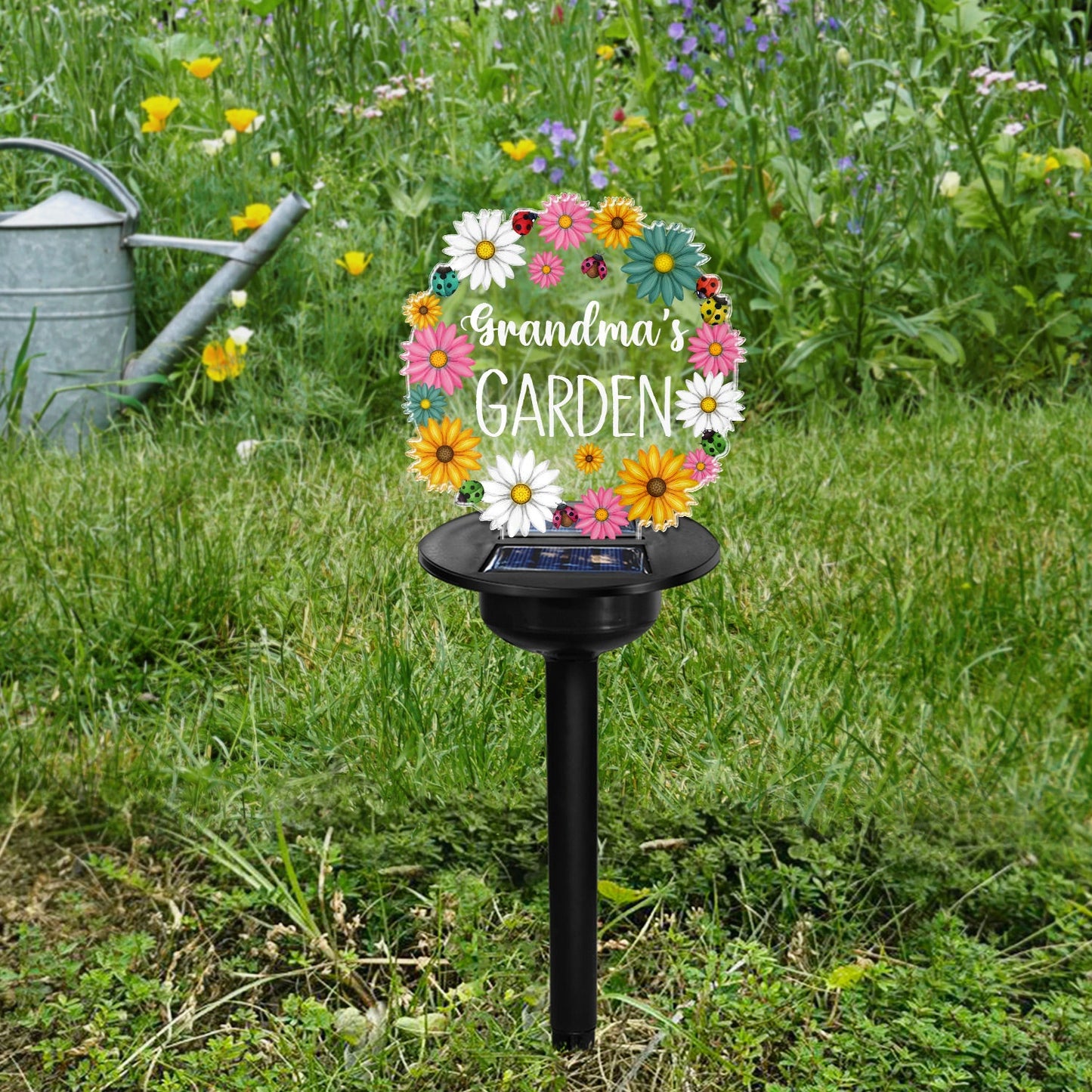 Nana's Garden - Gift For Mom, Mother, Grandma, Nana, Gardening Lovers - Personalized Solar Light