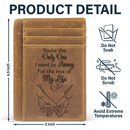 I Met You I Loved You - Gift For Couples, Husband, Wife - Personalized Card Wallet