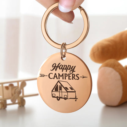 Keys To The Camper - Gift For Camping Lovers, Camper - Personalized Keyring