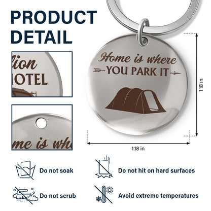 Keys To The Camper - Gift For Camping Lovers, Camper - Personalized Keyring