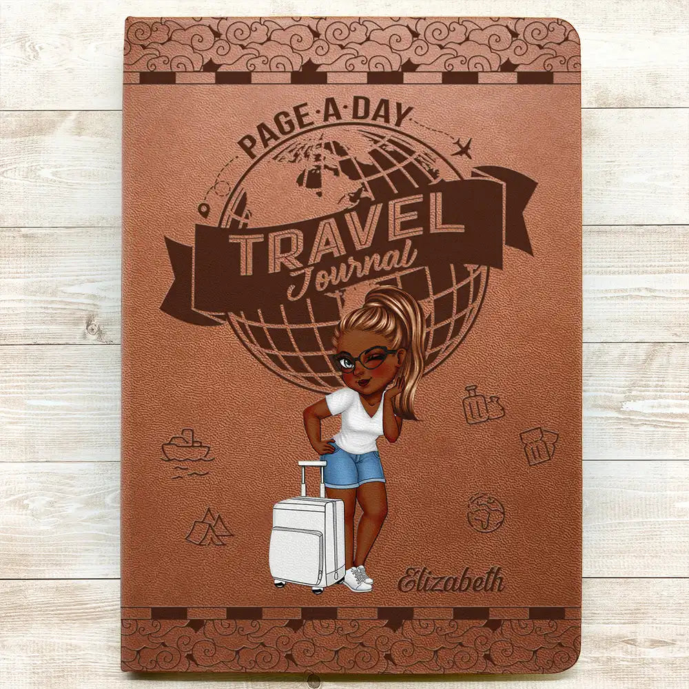 Page A Day Travel Journal - Personalized Leather Journal