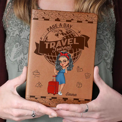 Page A Day Travel Journal - Personalized Leather Journal