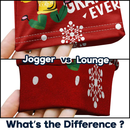 Custom Photo Best Mom Grandma Ever Snow Pattern - Personalized Sweatpants