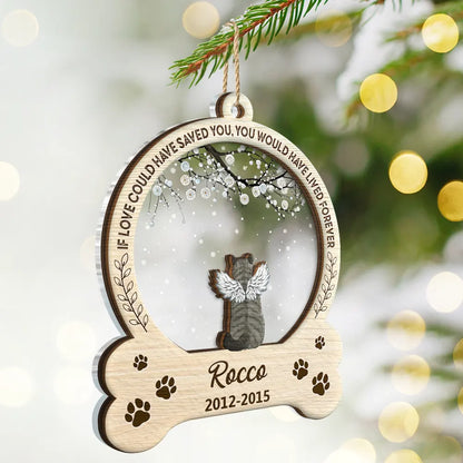 You Were My Favorite Hello And Hardest Goodbye - Personalized 2-Layered Mix Ornament