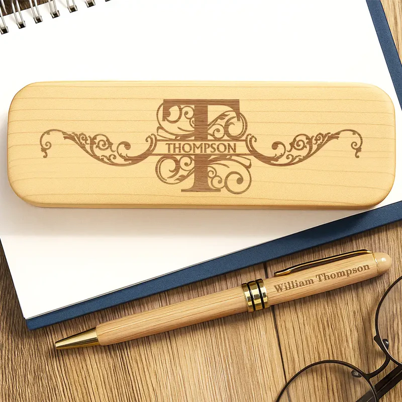 Name Monogram - Personalized Wooden Pen Set