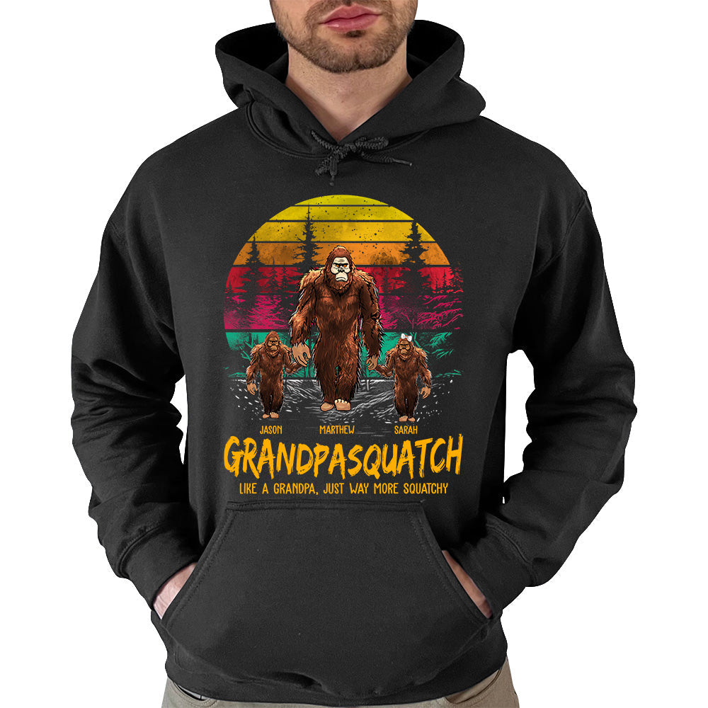 Papasquatch, Like A Grandpa, Just Way More Squatchy - Personalized Vintage Shirt