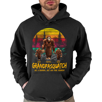 Papasquatch, Like A Grandpa, Just Way More Squatchy - Personalized Vintage Shirt