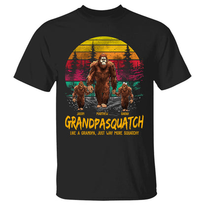 Papasquatch, Like A Grandpa, Just Way More Squatchy - Personalized Vintage Shirt