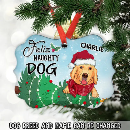 Naughty Dog - Personalized Custom Acrylic Ornament Ornament The Next Custom Gift