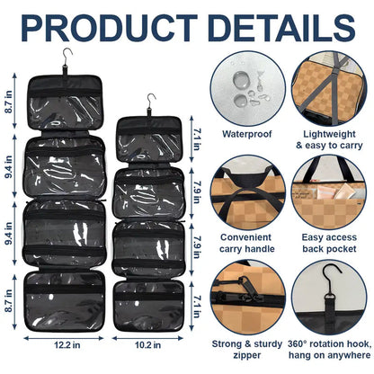 Never Let Anyone Dull Your Sparkle - Personalized Toiletry Bag