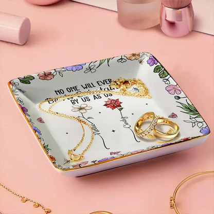 No One Will Ever Be As Entertained By Us As Us Bestie Birth Flower - Personalized Ring Dish