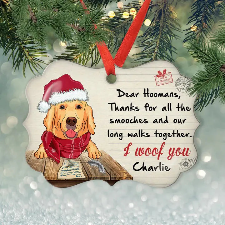 Note From Dog - Personalized Custom Acrylic Ornament Ornament The Next Custom Gift