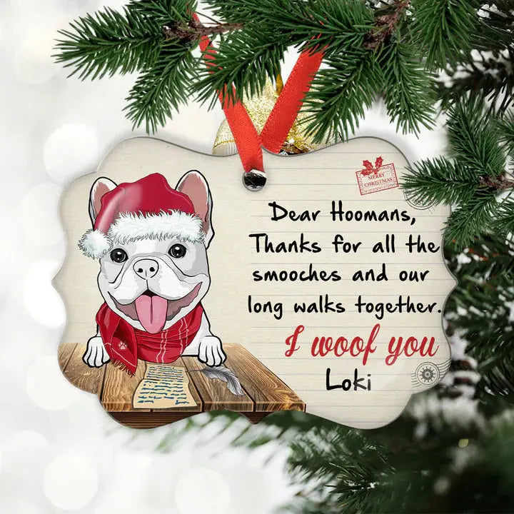 Note From Dog - Personalized Custom Acrylic Ornament Ornament The Next Custom Gift