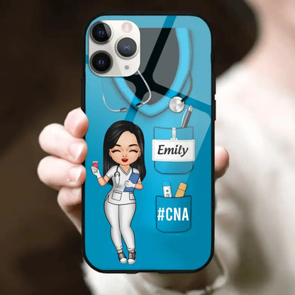 Nurse - Happy Nurse - Personalized Phone Case Phone Case The Next Custom Gift